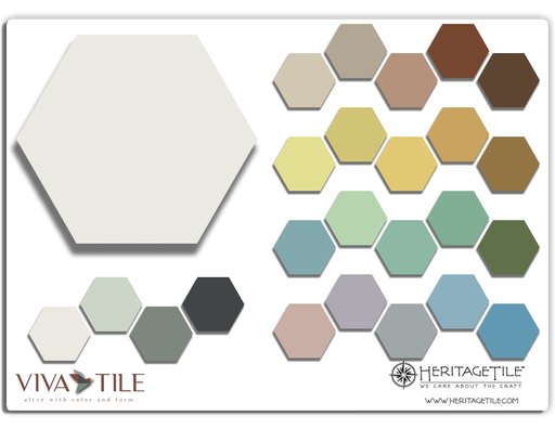 [XKVICP0] Full Color Palette Sample Card [Viva Tile / Geometrics]